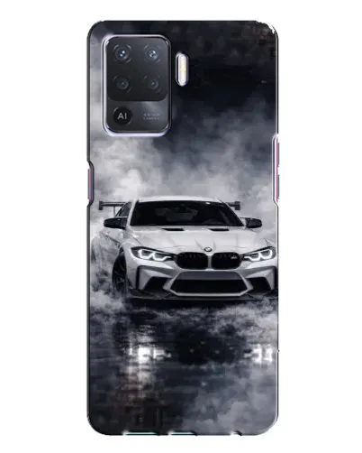 Чехол для OPPO A94 с картинкой «BMW сквозь туман»