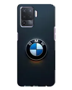 Чехол для OPPO A94 с картинкой «Логотип BMW — минимализм»