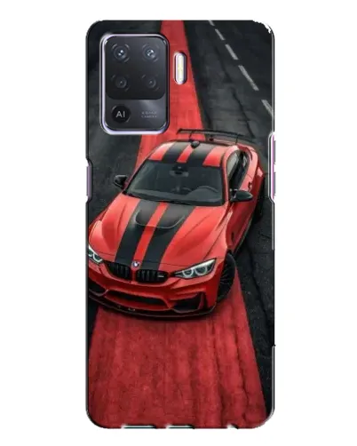 Чехол для OPPO A94 с картинкой «BMW на красной дорожке»