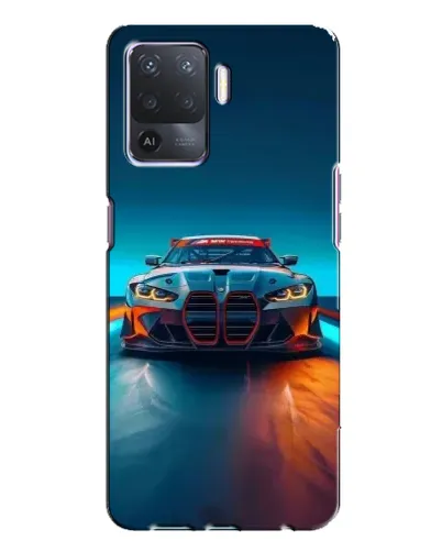 Чехол для OPPO A94 с картинкой «BMW — огни неона» Чехол для OPPO A94 с картинкой «BMW — огни неона»