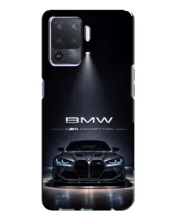 Чехол для OPPO A94 с картинкой «BMW сквозь ночной город»