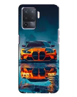 Чехол для OPPO A94 с картинкой «BMW — золотая эмблема»