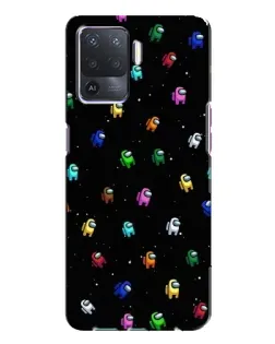 Чехол для OPPO A94 с картинкой «Экипаж Among Us»