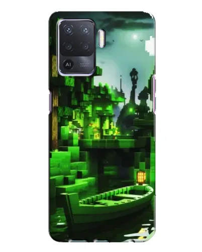 Чохол для OPPO A94 з картинкою «Minecraft лісовий пейзаж»