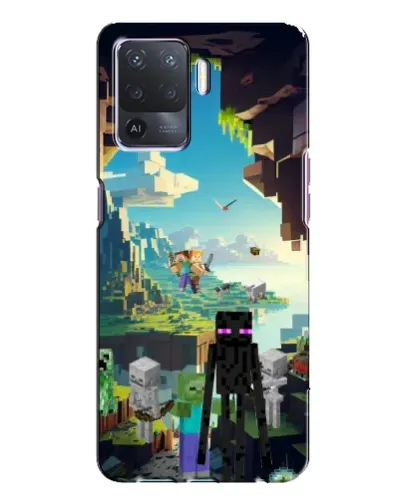 Чохол для OPPO A94 з картинкою «Ендермен у лісі»