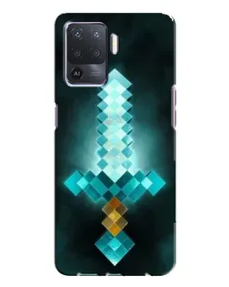 Чохол для OPPO A94 з картинкою «Алмазний меч неон»