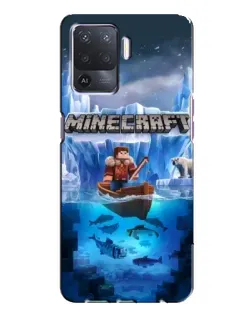 Чохол для OPPO A94 з картинкою «Minecraft льодянийсвіт»