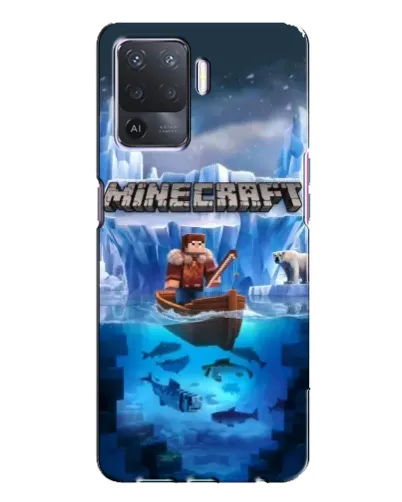 Чохол для OPPO A94 з картинкою «Minecraft льодянийсвіт»