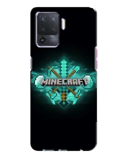 Чохол для OPPO A94 з картинкою «Minecraft Diamond лого»