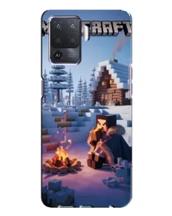 Чохол для OPPO A94 з картинкою «Зимовий Minecraft»