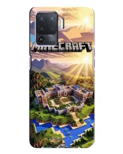 Чохол для OPPO A94 з картинкою «Minecraft панорама»