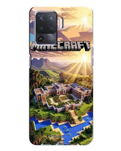 Чохол для OPPO A94 з картинкою «Minecraft панорама»