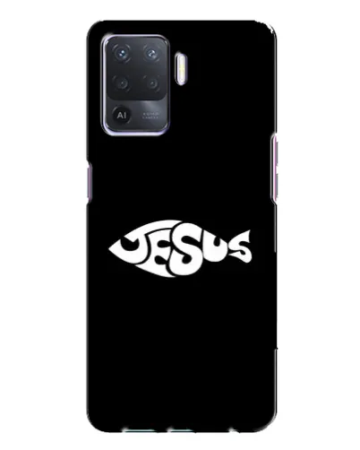 Чехол для OPPO A94 с картинкой «Рыба Jesus» Чехол для OPPO A94 с картинкой «Рыба Jesus»
