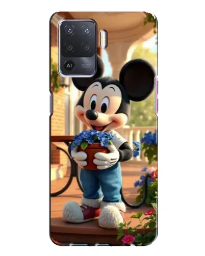 Чехол для OPPO A94 с картинкой «Микки садовод»