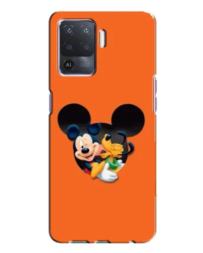 Чехол для OPPO A94 с картинкой «Сердце Микки Минни»