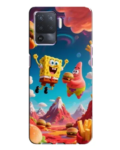 Чехол для OPPO A94 с картинкой «Космический фастфуд»