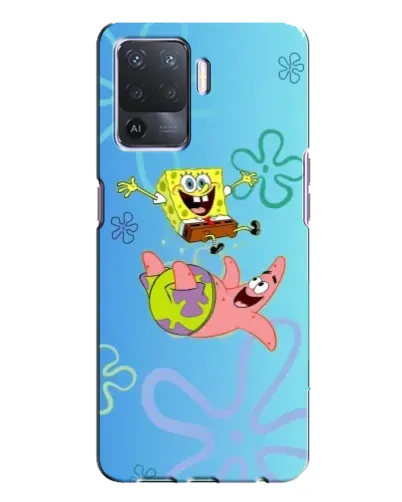 Чехол для OPPO A94 с картинкой «Спанч Боб и Патрик»