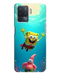 Чехол для OPPO A94 с картинкой «Спанч Боб под водой»