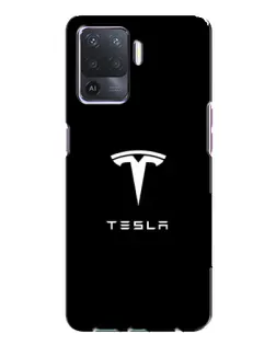 Чохол для OPPO A94 з картинкою «Tesla White Logo» Чохол для OPPO A94 з картинкою «Tesla White Logo»