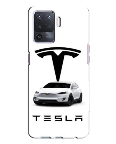Чохол для OPPO A94 з картинкою «Tesla White Style»