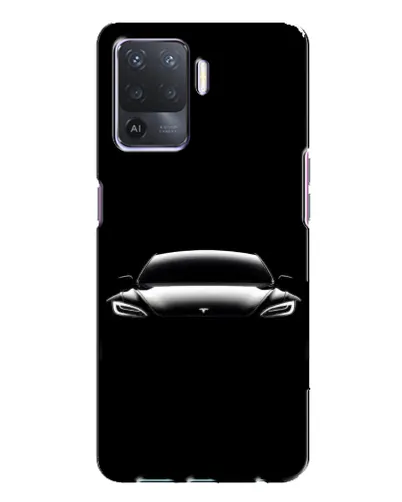 Чохол для OPPO A94 з картинкою «Фари Tesla Night»