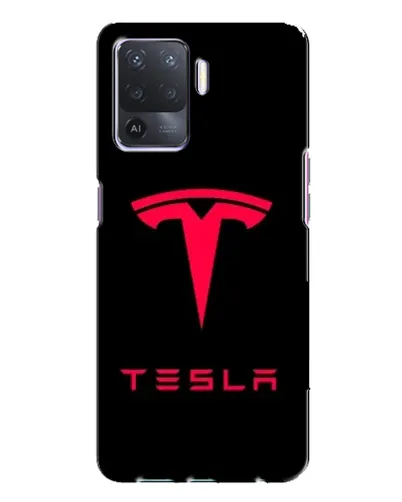 Чохол для OPPO A94 з картинкою «Tesla Red Logo»