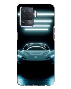 Чохол для OPPO A94 з картинкою «Tesla в неоні» Чохол для OPPO A94 з картинкою «Tesla в неоні»