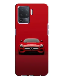 Чехол для OPPO A94 с картинкой «Красный Mercedes AMG»