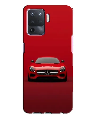 Чехол для OPPO A94 с картинкой «Красный Mercedes AMG»