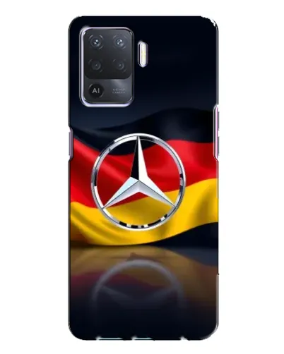 Чехол для OPPO A94 с картинкой «Mercedes — флаг Германии»