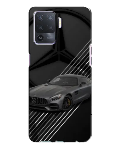 Чехол для OPPO A94 с картинкой «Mercedes AMG — графика»