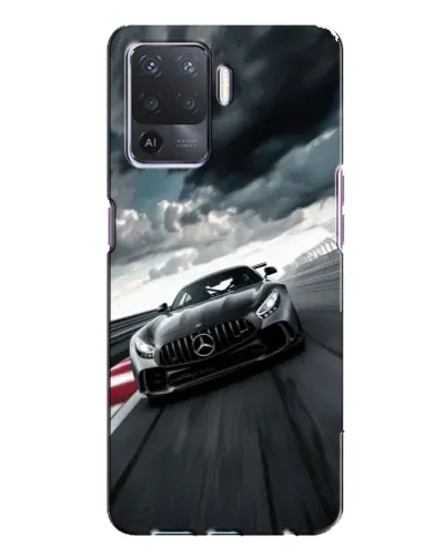 Чехол для OPPO A94 с картинкой «Гоночный Mercedes AMG»