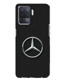 Чехол для OPPO A94 с картинкой «Карбоновый Mercedes стиль»