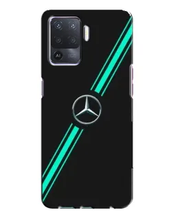 Чехол для OPPO A94 с картинкой «Спортивные линии Mercedes»