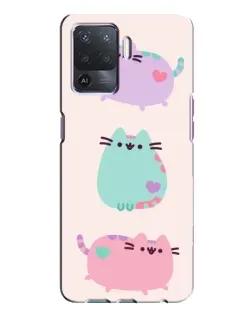 Чехол для OPPO A94 с картинкой «Pusheen трио» Чехол для OPPO A94 с картинкой «Pusheen трио»