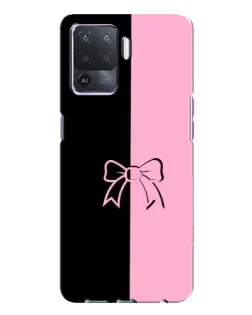 Чехол для OPPO A94 с картинкой «Половинки банта»