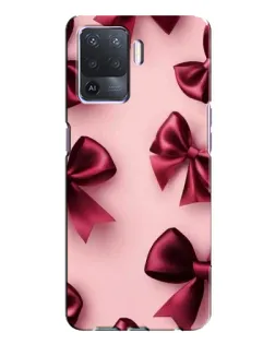 Чехол для OPPO A94 с картинкой «Бордовый атлас»