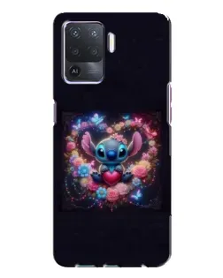 Чохол для OPPO A94 з картинкою «Stitch у квітах»