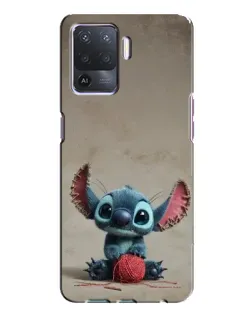 Чохол для OPPO A94 з картинкою «Стіч на чоричневому фоні»