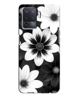 Чехол для OPPO A94 с картинкой «Монохромные астры» Чехол для OPPO A94 с картинкой «Монохромные астры»