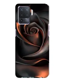Чехол для OPPO A94 с картинкой «Шелковая черная роза» Чехол для OPPO A94 с картинкой «Шелковая черная роза»