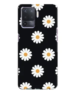 Чехол для OPPO A94 с картинкой «Ромашки на черном» Чехол для OPPO A94 с картинкой «Ромашки на черном»