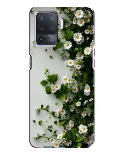 Чехол для OPPO A94 с картинкой «Ветка мелких белых цветов» Чехол для OPPO A94 с картинкой «Ветка мелких белых цветов»