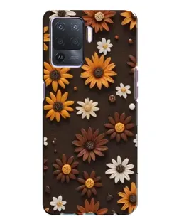 Чехол для OPPO A94 с картинкой «Узор из маленьких подсолнухов» Чехол для OPPO A94 с картинкой «Узор из маленьких подсолнухов»