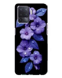 Чехол для OPPO A94 с картинкой «Фиолетовые цветы с росою» Чехол для OPPO A94 с картинкой «Фиолетовые цветы с росою»