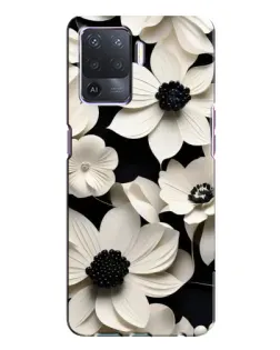 Чехол для OPPO A94 с картинкой «Объемные белые цветы» Чехол для OPPO A94 с картинкой «Объемные белые цветы»