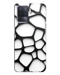 Чехол для OPPO A94 с картинкой «Белая объемная сетка» Чехол для OPPO A94 с картинкой «Белая объемная сетка»