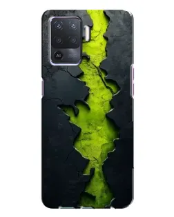 Чохол для OPPO A94 з картинкою «Салатовий розлом скелі»