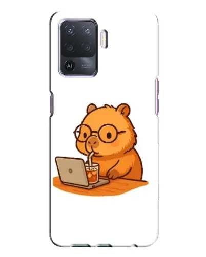 Чохол для OPPO A94 з картинкою «Капібара з ноутбуком» Чохол для OPPO A94 з картинкою «Капібара з ноутбуком»