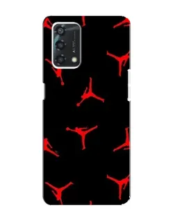 Чохол для OPPO A95 з картинкою «Jordan Red Pattern»
